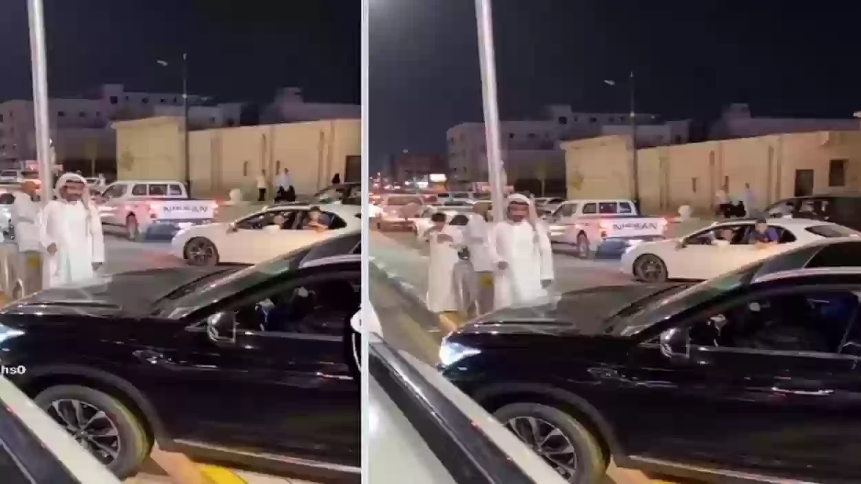 سعودية تراوغ بين السيارات بتهور!