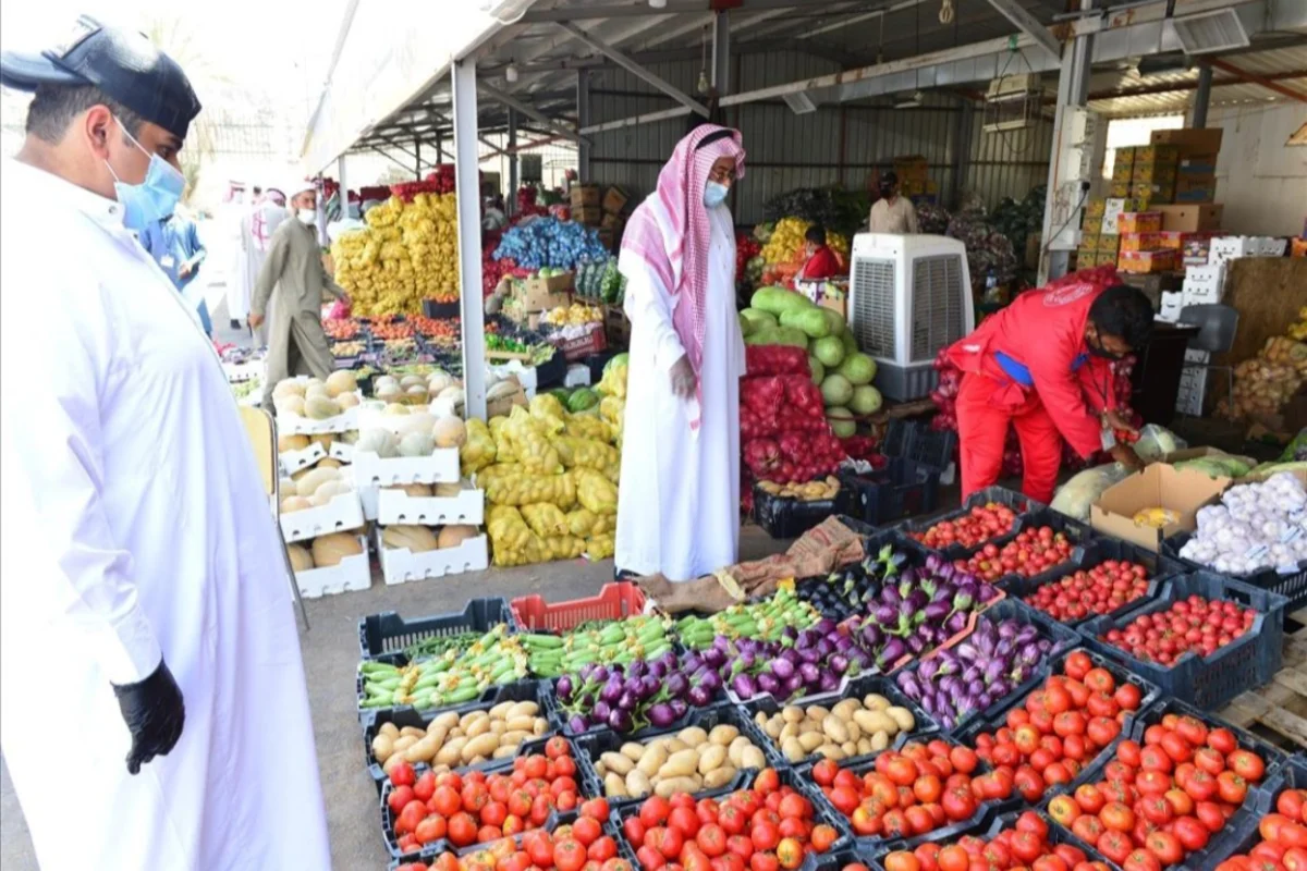 سوق الخضروات بالسعودية 